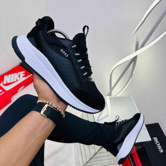 Tenis Hugo Boss Negro Blanco Caballero - DOMINARE