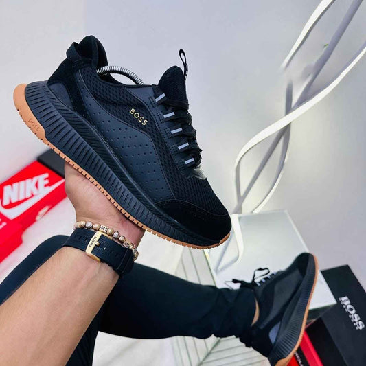 Tenis Hugo Boss Negro Naranja Caballero - DOMINARE